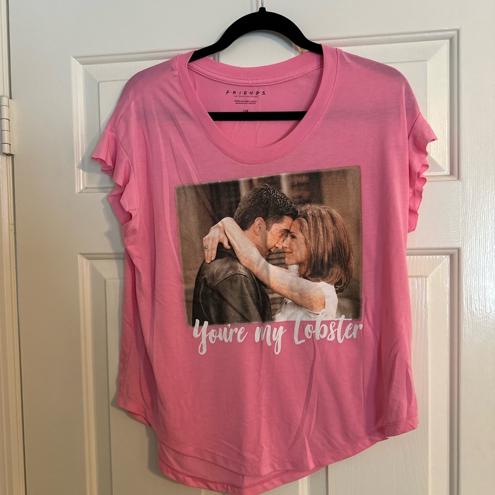 Friends Rachel And Ross You’re My Lobster Pink Tshirt Size Large